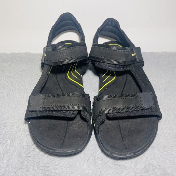 Mens Clarks Wave 2.0 Jump Strap Sport Sandals Black Nubuck US Size 11.5 - Picture 2 of 10